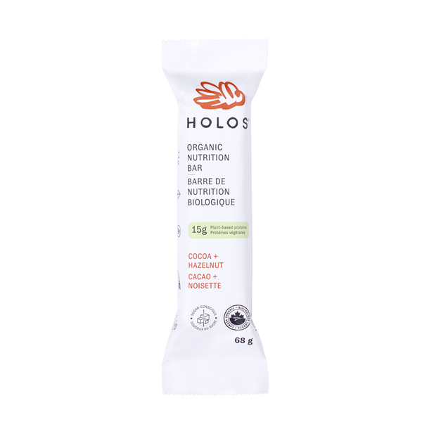 holos nutrition bar cocoa+hazelnut product